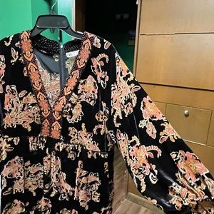 Zara Velvet Boho dress